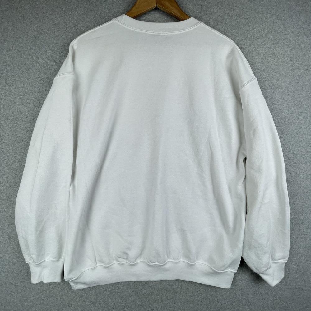 channel 5 News Sweatshirt Men's Large White pullover Andrew Callaghan All Gas NO - Picture 2 of 9